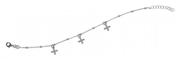 Bracciale Prega&Ama in argento925 con croci - cod.61206CI